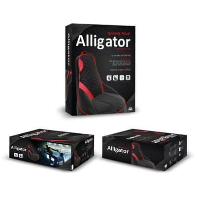 פוף גיימינג מקצועי מעוצב ALLIGATOR -מבחר צבעים לבחירה
