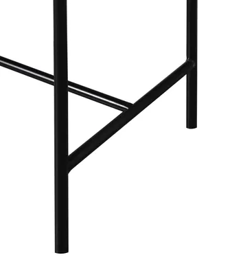 קונסולה מעוצבת דגם NAVA עץ מלא בשילוב רגל מתכת שחורה