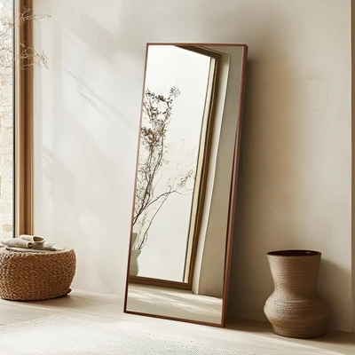 מראת גוף מעוצבת דגם TRIPI מסגרת עץ -160/50 ס''מ