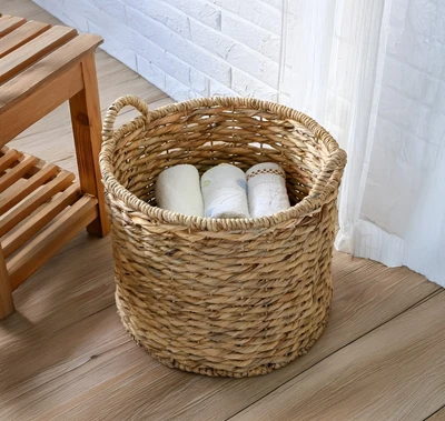 סט 3 סלי קש מעוצבים דגם STRAW