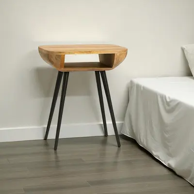 שידה עץ טבעי מעוצבת דגם ZARA