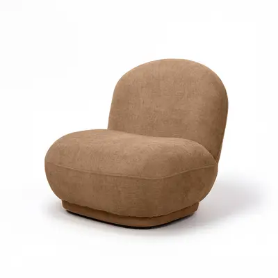 כורסא מעוצבת דגם BELU גוון חום חמרה