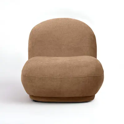 כורסא מעוצבת דגם BELU גוון חום חמרה