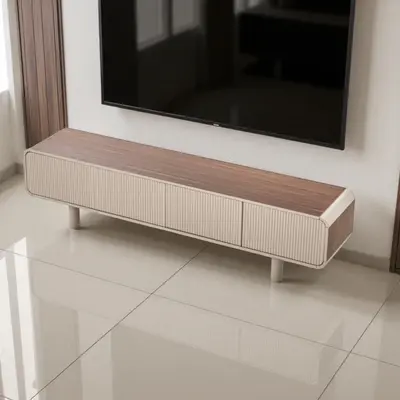 מזנון מעוצב דגם ANDER גוון אגוז אמריקאי וסהרה