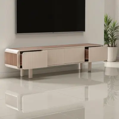 מזנון מעוצב דגם ANDER גוון אגוז אמריקאי וסהרה