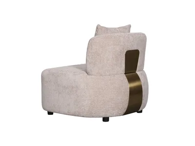 כורסא מעוצבת דגם STAR - קפה