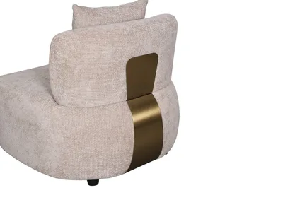 כורסא מעוצבת דגם STAR - קפה