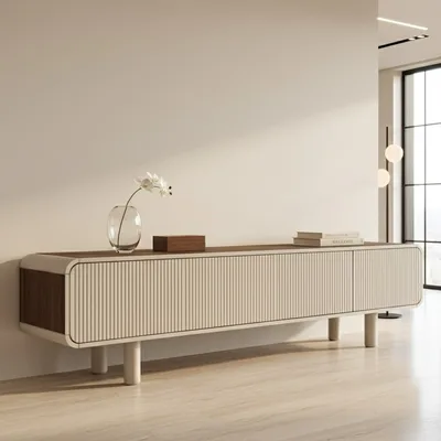 מזנון מעוצב דגם ANDER גוון אגוז אמריקאי וסהרה