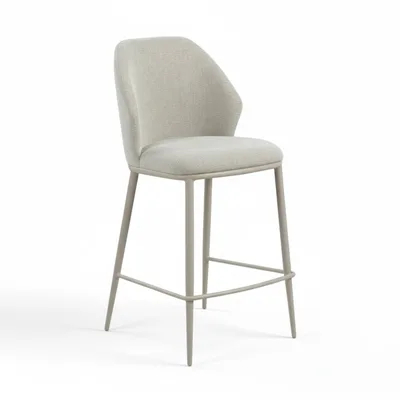 כסא בר מעוצב דגם SATAI-בז' רגל סהרה