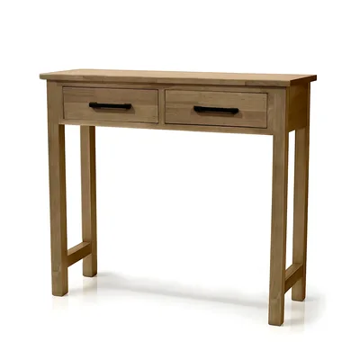 קונסולה מעוצבת דגם ALBA עץ 2 מגירות -100 סמ