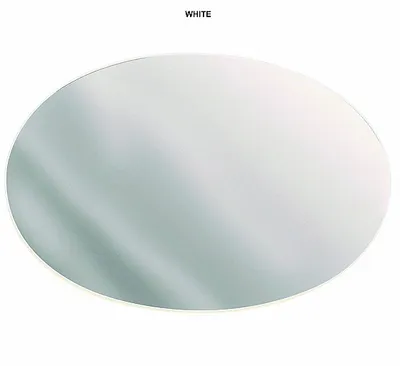 מראה אובלית מעוצבת דגם NORMAN מסגרת לבנה- מידות לבחירה