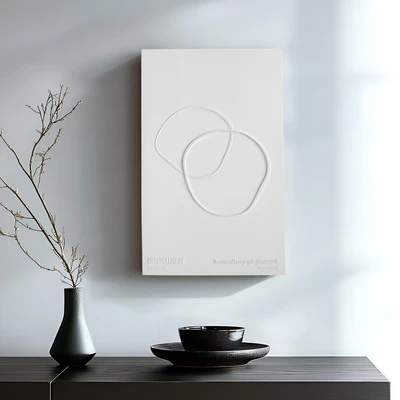 תמונה קיר בטון דגם עיגולים- צבעים לבחירה