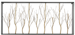 קישוט קיר זרדים מוזהבים