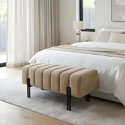 ספסל מעוצב דגם LIN-בז'